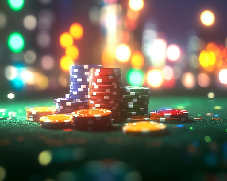 mantratoto baccarat table with live dealer and betting layout
